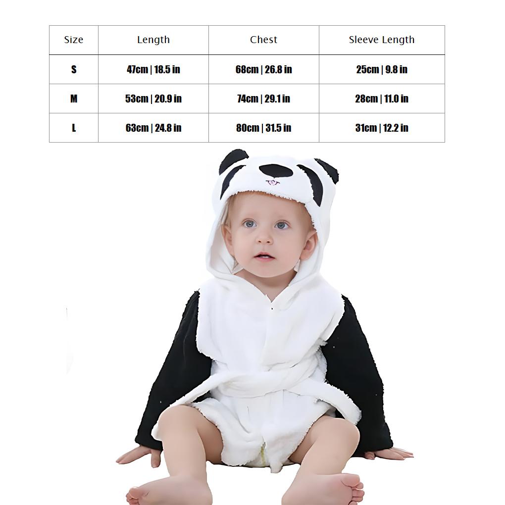 Soft And Comfortable To Wear Cotton Animal Hooded Dressing Gown Sleepwear For Little Ones Warm