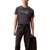 Calvin Klein Minimalist Comfortable Versatile Casual Pattern Round Neck Short Sleeve T-Shirt Men Tops Ebony 4RB854G-411