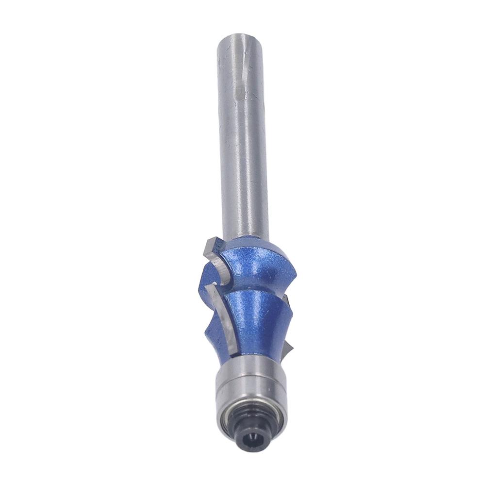 Wood Molding Router Bit 14 Shank Double Bearing Milling Cutter for Woodworking Trimming Forming