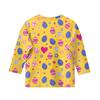 Children's 3/4 Sleeve Tops Casual Print T Shirt Round Neck Pullover Blouse
