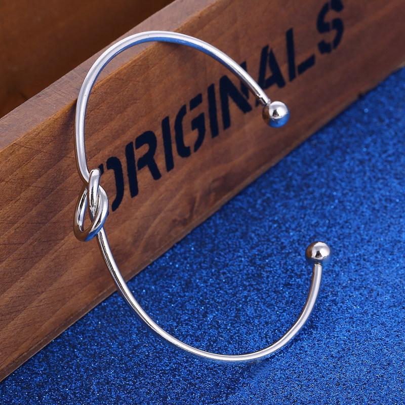 Popular Simple Love Popular Versatile Multi-Color Optional Knotted Bracelet Open Bracelet Jewelry