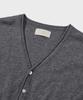 Kyuseu Extra Fine Wool V Cardigan (Melange Gray)
