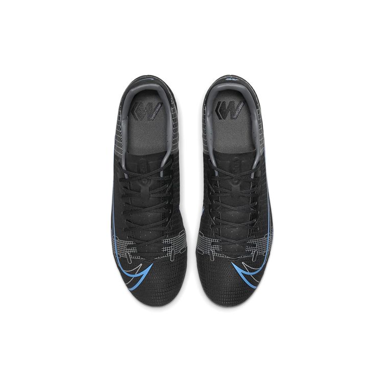 Nike Mercurial Vapor 14 Academy Laced Round Toe Low Top AG Soccer Shoes Men sneaker Black CV0967-004