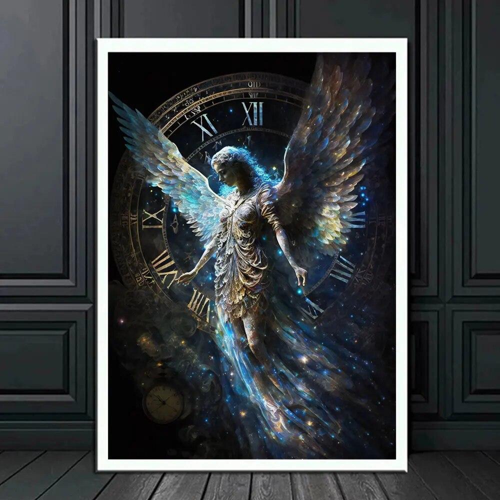 Vintage Angel The Otherworldly Huntress Poster Print Archer Gabriel Arhanghel Pânză Pictură Wall Art Pictures Room Home Decor No Frame