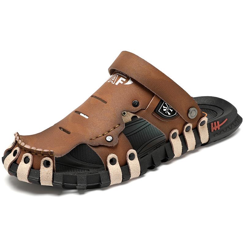 Men s Lightweight Breathable Summer Slip-on Beach Sandals