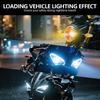 Universal LED Motorcycle Headlight H4 H6 BA20D P15D Four Colors Projector Lens Bulb DRL Driving Front Lamp