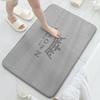 Bathroom Non-slip Mat Crown Print Toilet Absorbent Pedal Dirt Resistant Floor Mat Toilet Door Mat Quick Drying Carpet Mat