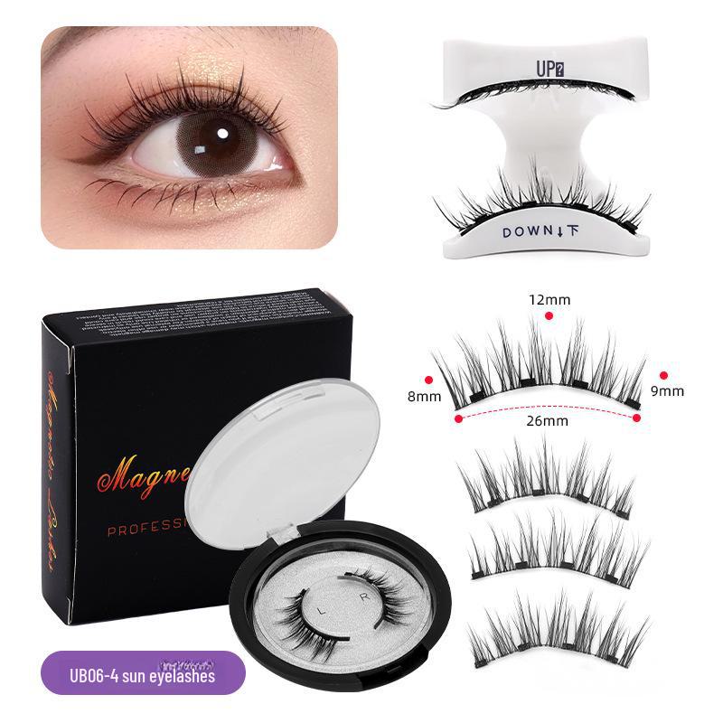 Little Devil Magnetische Sonnenblumen-Wimpern - Kleberfrei, Einfache 3-Schritt Natürliche Falsche Wimpern