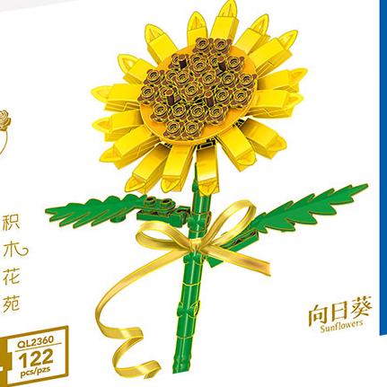 Modello Fiore Bouquet Eterno Blocchi da Costruzione Pianta Decorativa Creativa per Scrivania Casa Assemblare Mattoncini Giocattolo Educativo Regali per Bambine Bambini