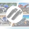 Uxcell Motorcycle Front Silver Compatible with Set of 2 and Pedals, Footsteps, Metal, Non-Slip, Tone, Honda, (Left Right)