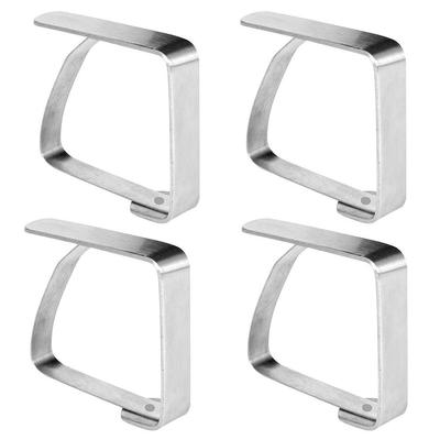 4x Steel Metal Clips Holder Clamp for Tablecloth, Oilcloth, Table Top