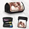 Cute Horse & Girl Cartoon Pencil Case - Large Capacity Horse-Themed Pouch Organizer Suitable for School and College Students - Pencil Case with Horse 