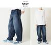 Arcade Wide Leg Denim Barrel Leg Elastic Navy Men's Pants, Jeans, Waist, Large,