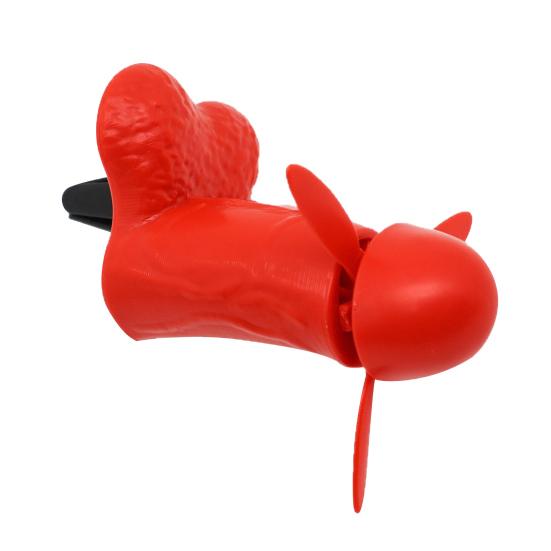 Funny Car Air Freshener Vent Clip, Novelty Aromatherapy Diffuser, Rotating Propeller Automotive Air Outlet Fan for Car Interior Accessories, Gag