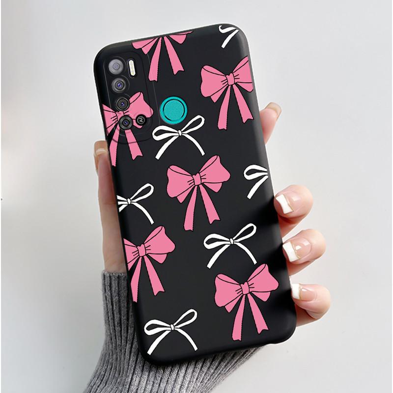 For Tecno Pouvoir 4 Pouvoir 4 Pro LC7 LC8 Case Luxury Cute Love Rabbit Funny Phone Casing Black Silicone Protective Back Cover