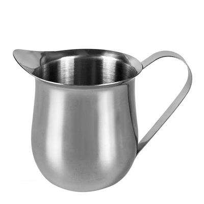 Stainless Steel Drum-Shaped Milk & Espresso Measuring Cup for Latte Art