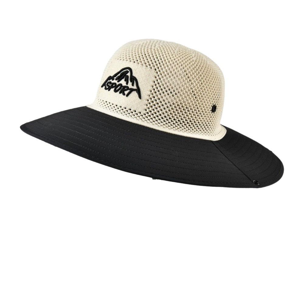 Large Brim Bucket Hat Solid Color Fisherman Hat Fashion Sunscreen Sun Hat  Camping чёрный