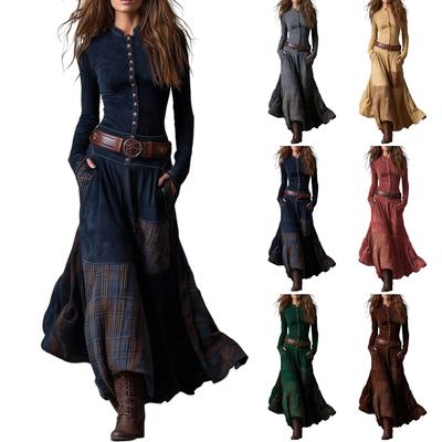 Women's Fashionable Long,sleeved Elegant Dress