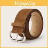 Street Style Solid Color Suede Women Casual Wide Belt For Trendy Womens Accessories