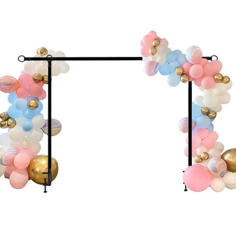 Over The Table Rod Stand With Clamps Adjustable Balloon Flower Arch Stand Table Arch For Anniversary Wedding Thanksgiving 242x100cm