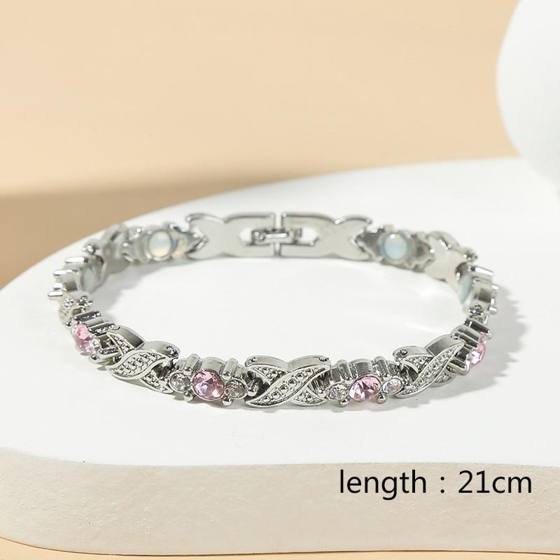 Orecchini Moda Magnete Bracciale Donna Oro Diamante Bracciale Magnetico Nicchia Tendenza Gioielli