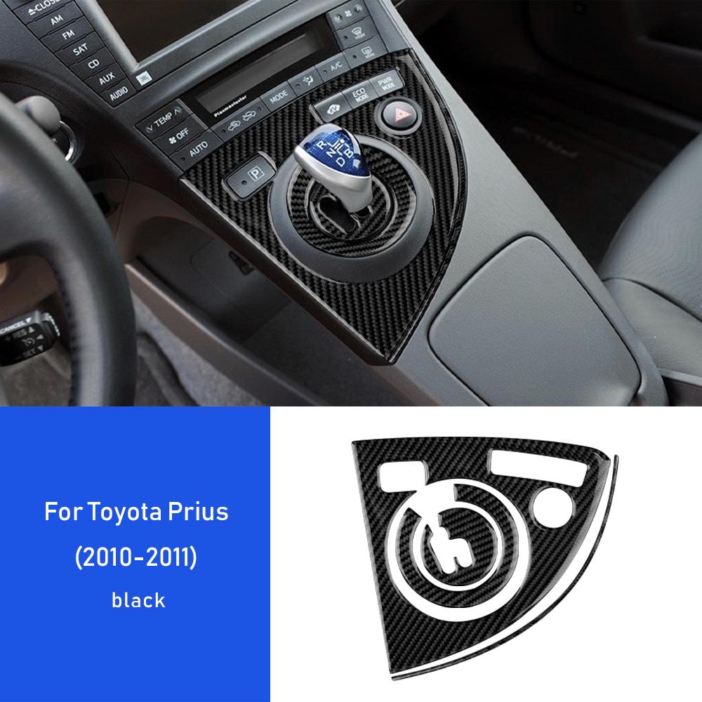 Real Soft Carbon Fiber for Toyota Prius 2010 2011 Accessories Interior Trim LHD RHD Car Center Water Cup Holder Cover Sticker