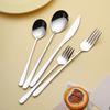 430 Ruyi Stainless Steel Steak Knife, Fork, Spoon, Naked Dessert Spoon, Western Tableware Set, Hotel Long-handled Spoon, Fork