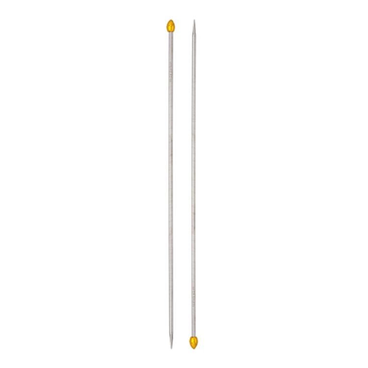 7Pcs Double Pointed and Single Pointed Knitting Needle Set Long Stainless Steel Straight Knitting Needle for Knitting