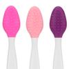 Silicone Facial Cleansing Brush Silicone Face Pore Cleaner Face Nose Lip Exfoliating Brush Set