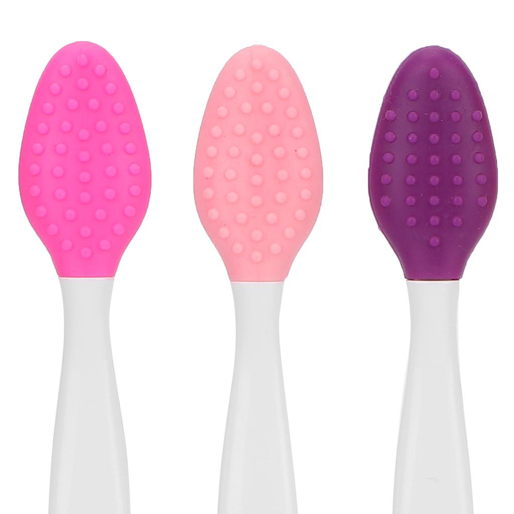 Silicone Facial Cleansing Brush Silicone Face Pore Cleaner Face Nose Lip Exfoliating Brush Set
