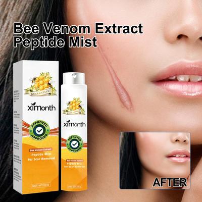 Spray de Peptídeo de Veneno de Abelha 20g Clareia Linhas de Gravidez Estrias Pós-Parto Suaviza a Pele Spray Corporal