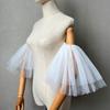 Detachable Tulle Puff Sleeve Arm Warmers – Off-Shoulder Bridal Accessory for Wedding, Photo Shoot & Evening Gown