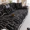 Chenille Sofa Cover for All Seasons Comfortable Straight Row Sofa Seat Cushion Anti Slip and Wrinkle Resistant Cover Cloth Towel