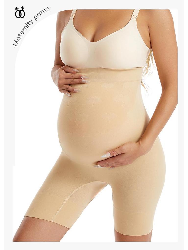 Plus Size Maternity Belly Support High-Waisted Leggings - Non-Binding, Pregnancy-Safe, Body Shaping Pants for Women