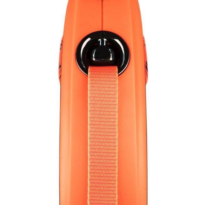 Laisse enrouleur pour chien TRIXIE flexi XTREME - Taille S - 5m - Noir et orange