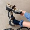 Hoge Kwaliteit Mode Dames Platte Schoenen Ronde Neus Lage Schoenen Casual Ademende Slip-on Platte Buiten Dames Mary Jane Schoenen