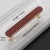 KAK Vintage Leather Cabinet Knobs and Handles Wardrobe Kitchen Cupboard Door Pulls European Zinc Alloy Furniture Handle Hardware