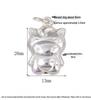 S925 Sterling Silver Zodiac Animal Pendant & DIY Braided Rope Bracelet