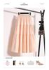 Plus Size Pink Summer A-Line Skirt with Sweet, Slimming Waist-Cinched Layers