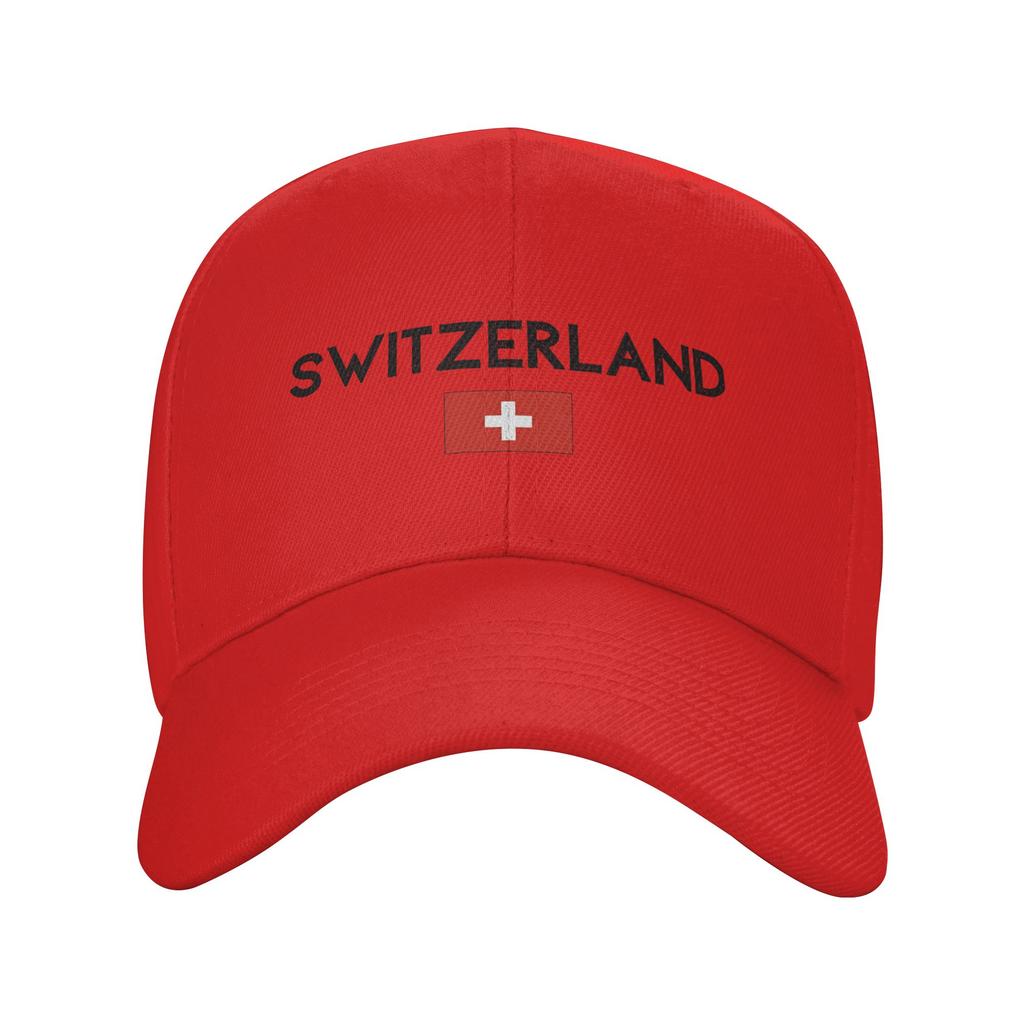 Switzerland Flag Of Switzerland Sun Baseball Cap Spring Couple Women Print Hip Hop Hat Adjustable Casual Running Baseball Cap