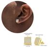 Rock Hip Hop Iced Out Stud Earring for Men Male Ice Studded Zircon Gold Color Piercing Ear Accessories Hiphop Trend
