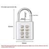 Metal Color Key Password Padlock Blind Mechanical Password Lock Gym Lock Luggage Bag Backpack Padlock