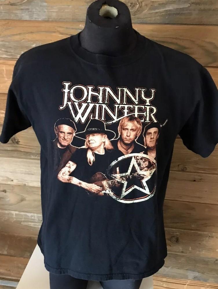 Unisex S5XL Vintage Style Johnny Winter Singer Shirt R303 XL
