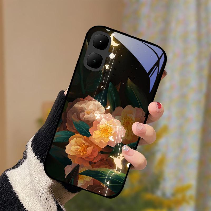 Etui na tył do Infinix Smart 10 X6725 Etui ze szkła hartowanego na telefon Tecno Pop 10 Smart10 Pop10 Modna ochronna obudowa