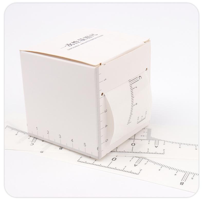 Microblading Brow Ruler Stickers: Disposable, Universal Positioning Tool with Scale for Precise Brow Shaping
