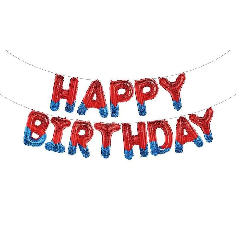 16 Inch Happy Birthday Letter Foil Balloons Set Wide Application for Birthday Party Anniversary Wall Backdrop Decor