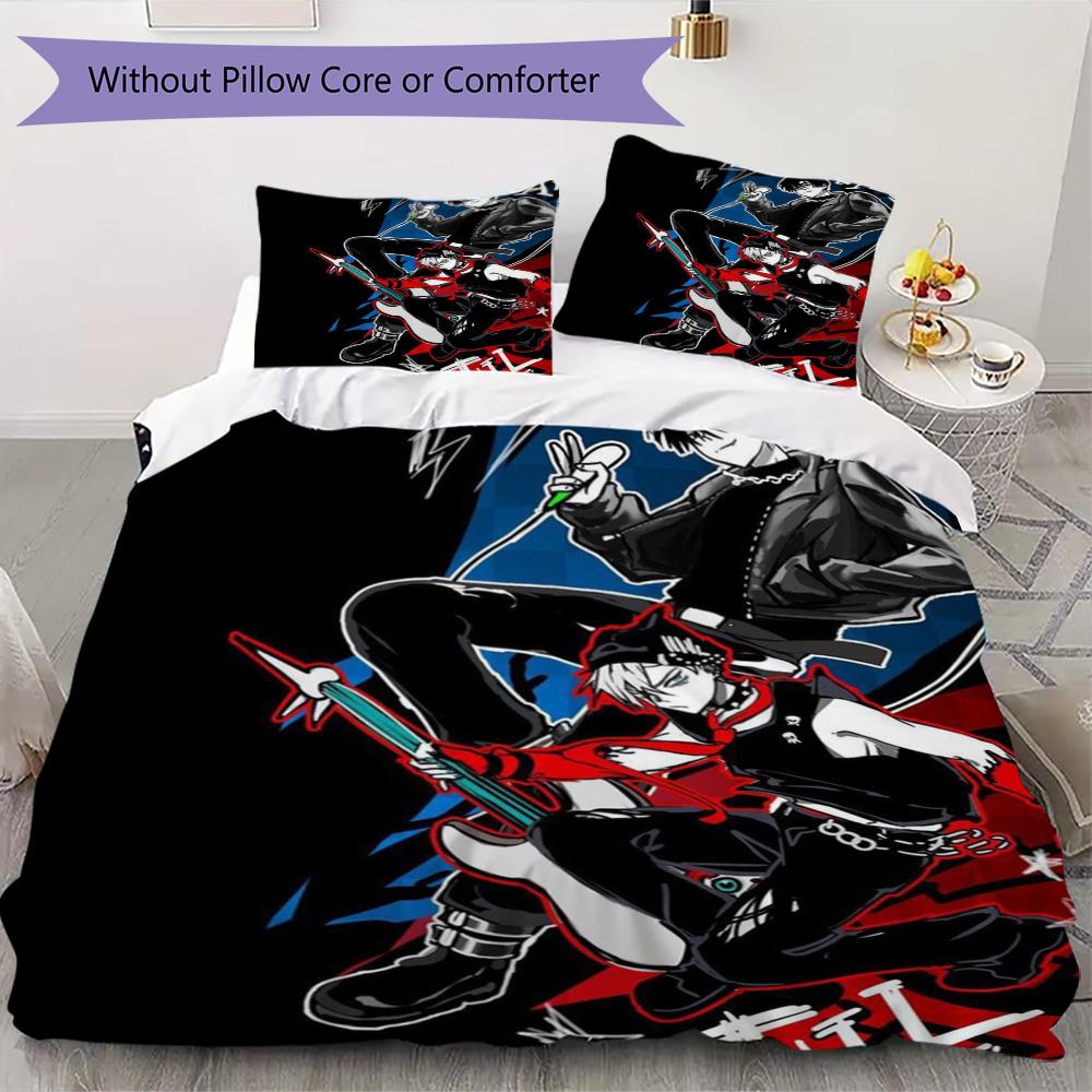 Anime-inspired "Till I" Pattern Bedding,Quilt Set Quilt Cover Pillowcase Home Birthday Gift (1*duvet cover+2*pillowcase,without core)XSJT0917283