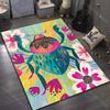 Multiple sizes Colorful Floral Beetle Rug Pattern Carpet for Living Room Bedroom Sofa Home Decor Non-slip Floor Mat Luxury Gift