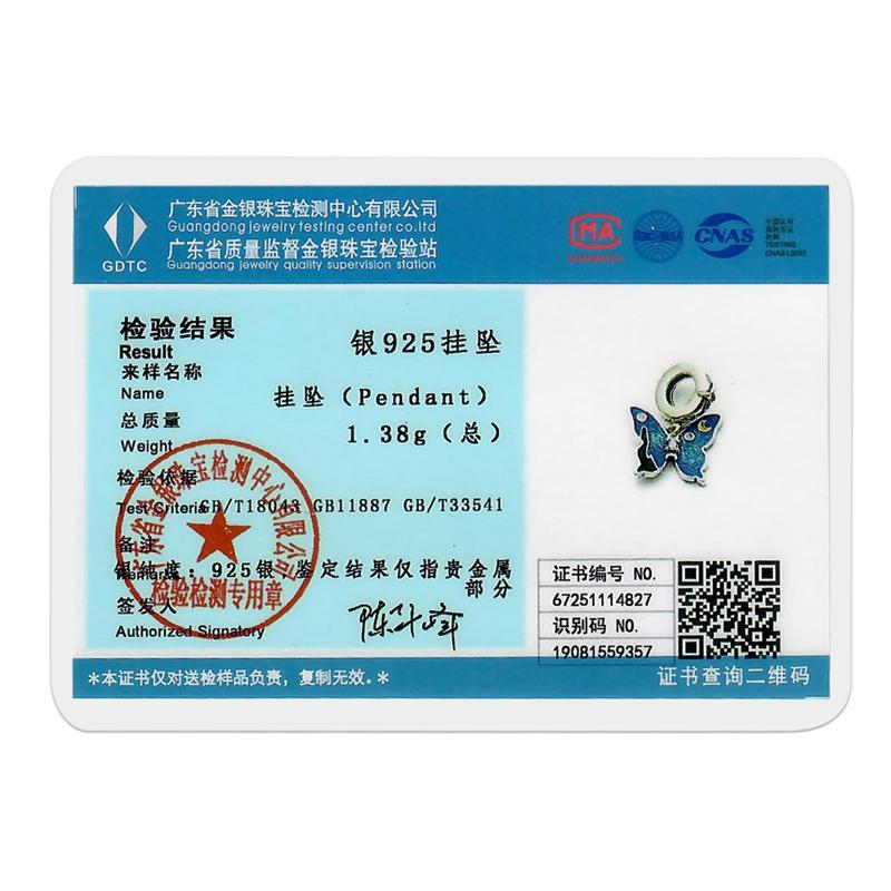 Original Copper Butterfly Animal Pendant Charm Beads Fits 3Mm Bracelet Necklace For Women Luxury Diy Jewelry Making