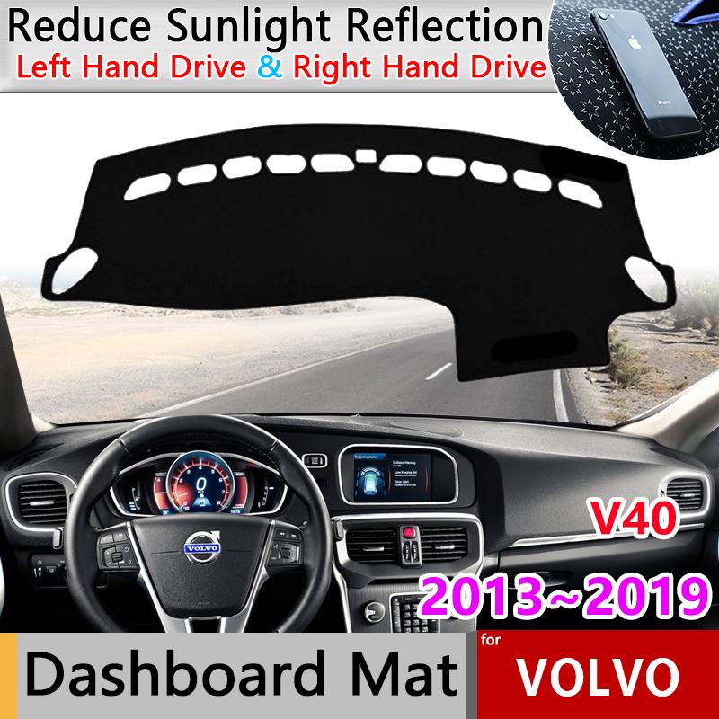 Dashboard Cover Board Mat Carpet Pad for Volvo V40 2013~ Protection Shade Cape Anti-dirty Anti-sun Car Accessorie 2014 2015
